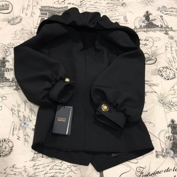 HALOGEN x Atlantic-Pacific Ruffle Front Blazer - Picture 9 of 9